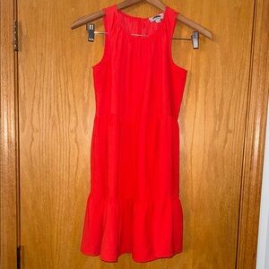 LOFT Vibrant Orange Mini Dress